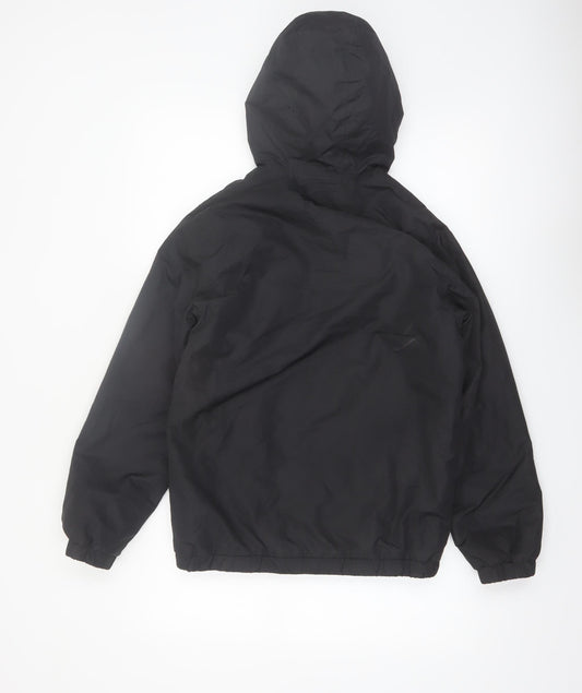 Gelert Boys Black Waterproof Hooded Rain Jacket 13 Years