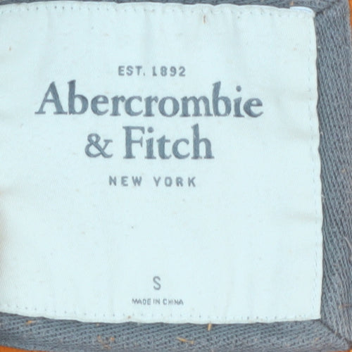 Abercrombie & Fitch Women's Orange Pullover Hoodie Small Cotton Blend