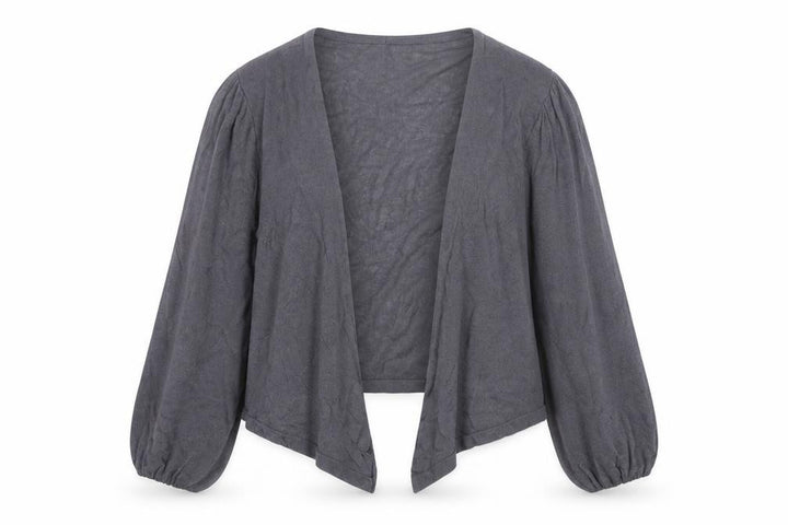 Monsoon Women Grey Size 14 Open Knit Viscose Cardigan