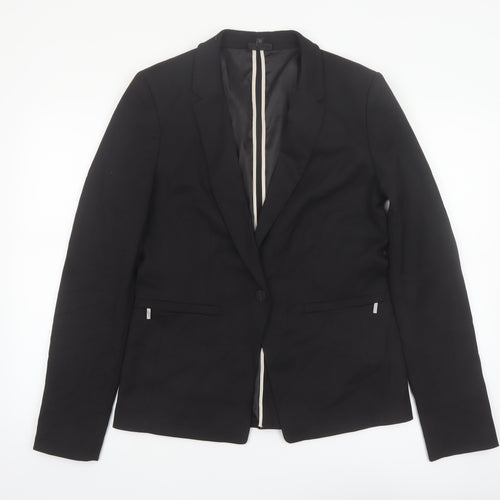Next Women’s Black Single-Breasted Suit Jacket UK 14 Classic Fit