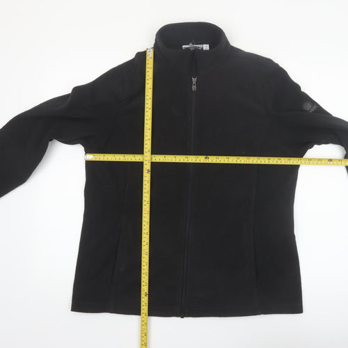 TOG24 Women Black Fleece Full Zip Jacket Size 14 Outdoor Wear