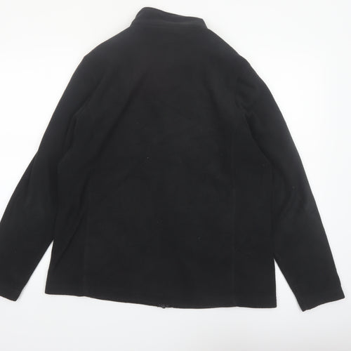 TOG24 Women Black Fleece Full Zip Jacket Size 14 Outdoor Wear