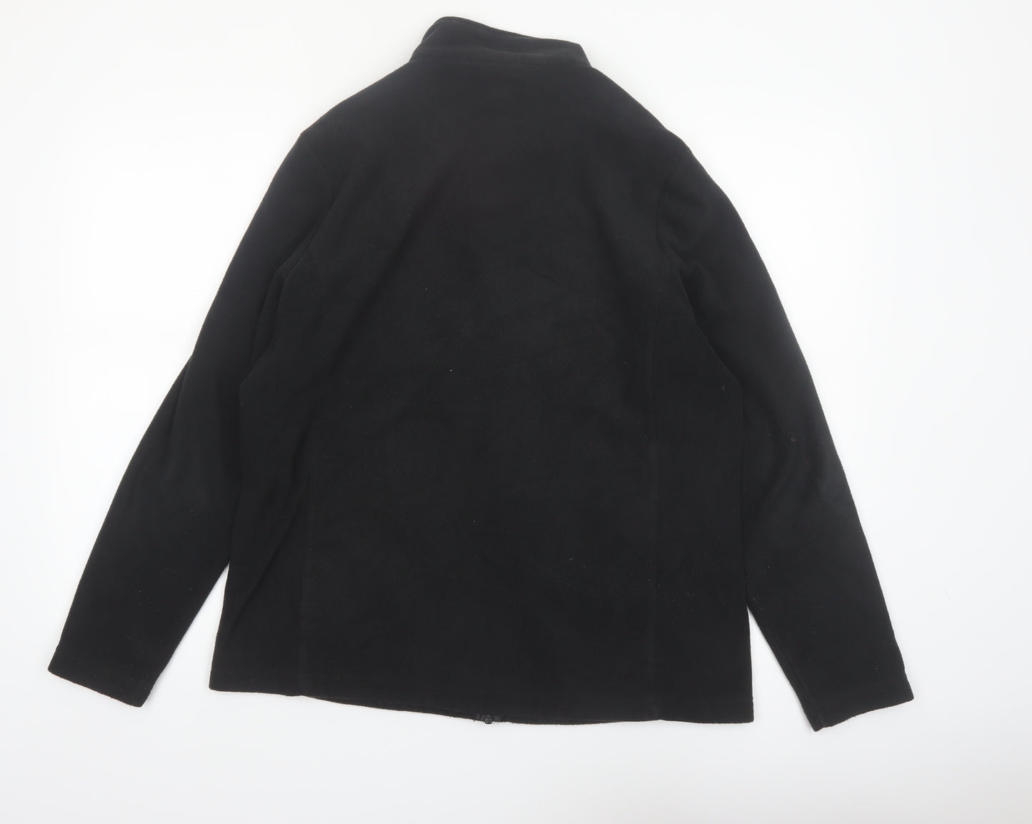 TOG24 Women Black Fleece Full Zip Jacket Size 14 Outdoor Wear