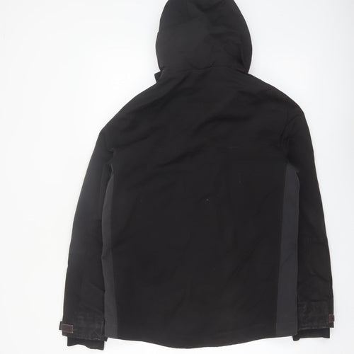 Hollister Men’s Black Mid-Length Waterproof Parka Jacket S