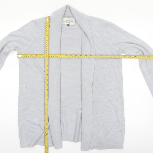 Maine New England Women’s Grey Size 14 Open Knit Cardigan