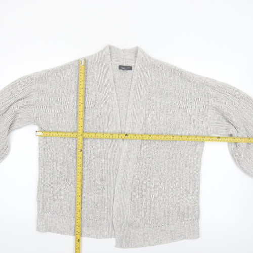 New Look Women’s Grey Chunky Knit Long Sleeve Cardigan Size M
