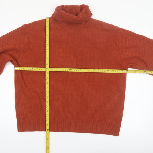 UNIQLO Comptoir des Cotonniers Women Brown Wool Roll Neck Jumper 2XL