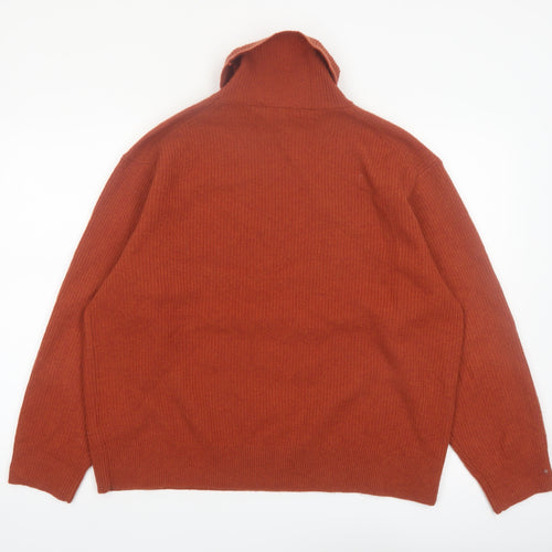 UNIQLO Comptoir des Cotonniers Women Brown Wool Roll Neck Jumper 2XL