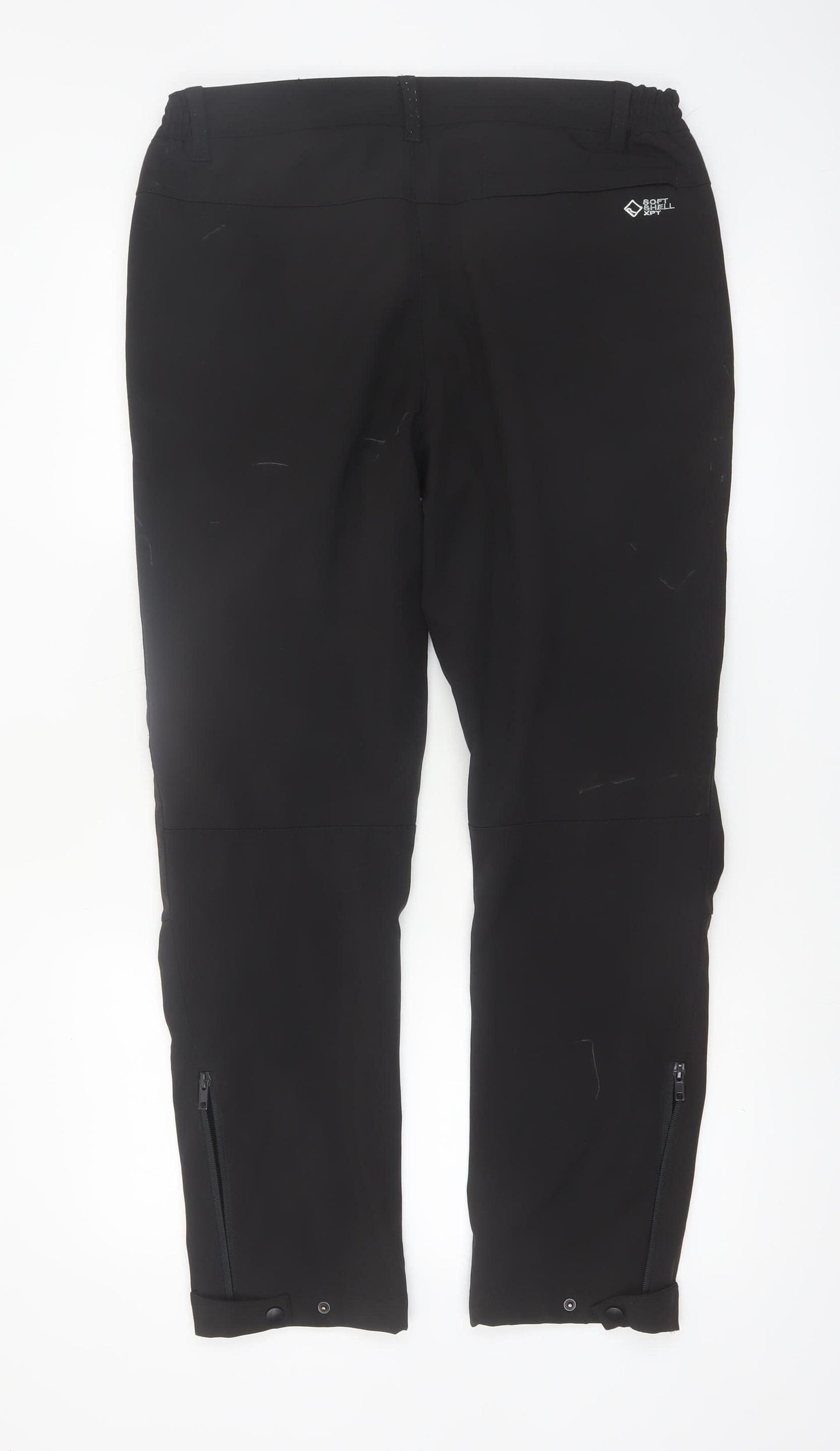 Regatta Men's Black Softshell Trousers Size L 34in Water Resistant
