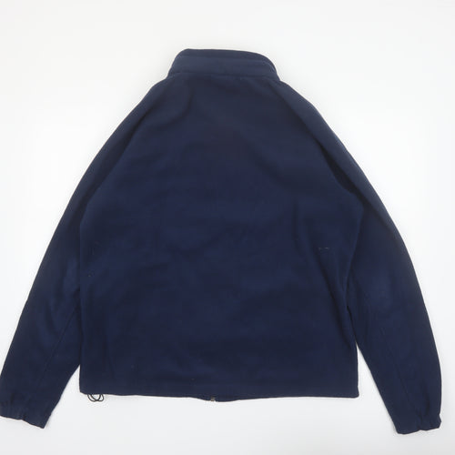Columbia Men's Blue L Fleece Full Zip Jacket Outdoor Hiking