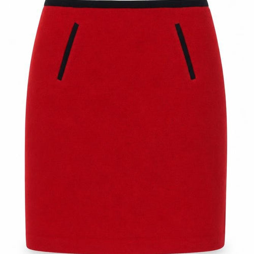 Marks and Spencer Women’s Red Pencil Skirt Size 14 Wool Blend