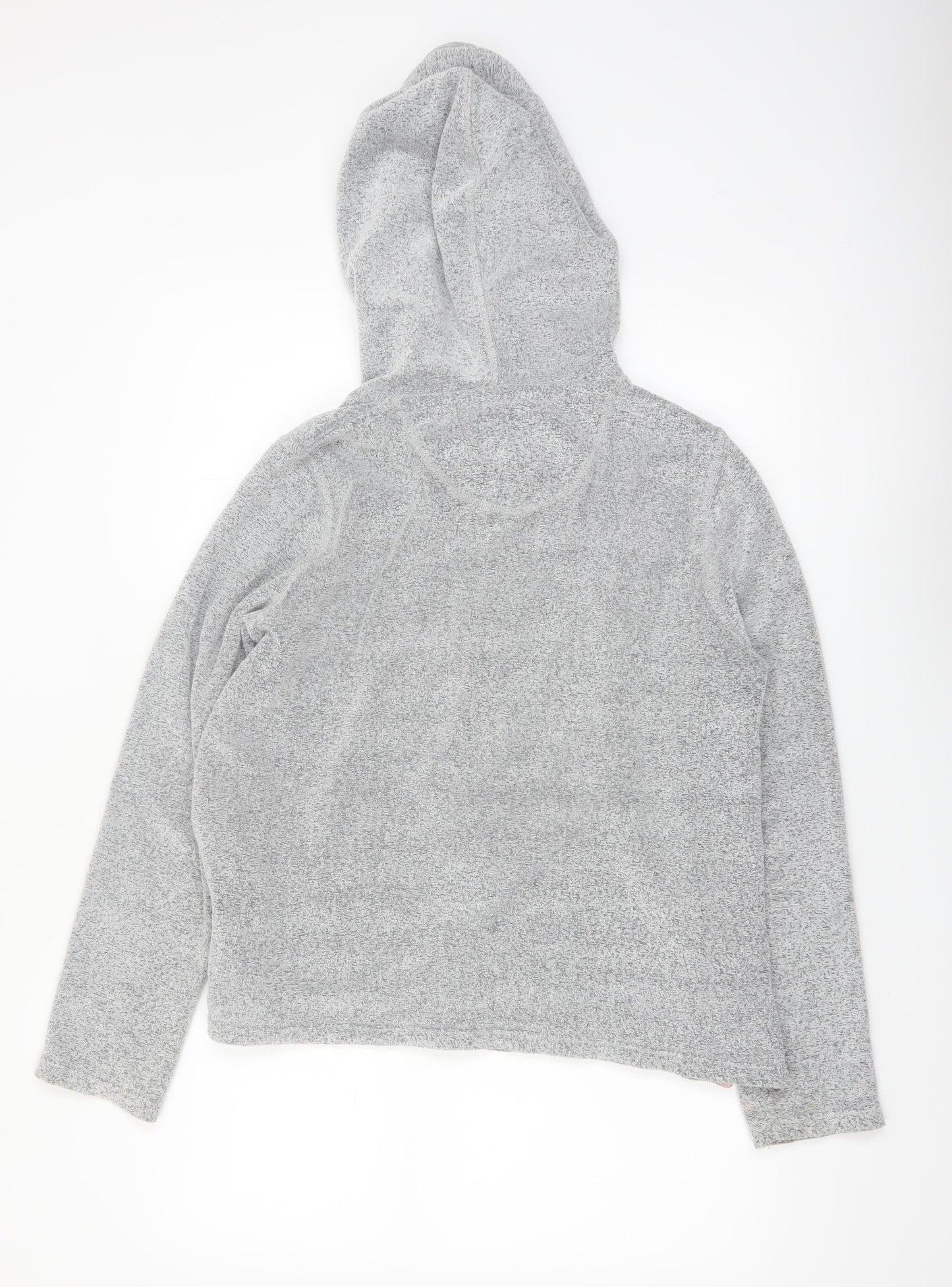 Fat Face Women's Grey Full Zip Hoodie UK 12 Cotton Blend Casual