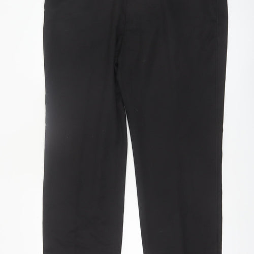 Marks and Spencer Men's Black Regular Fit Dress Trousers 42W 31L