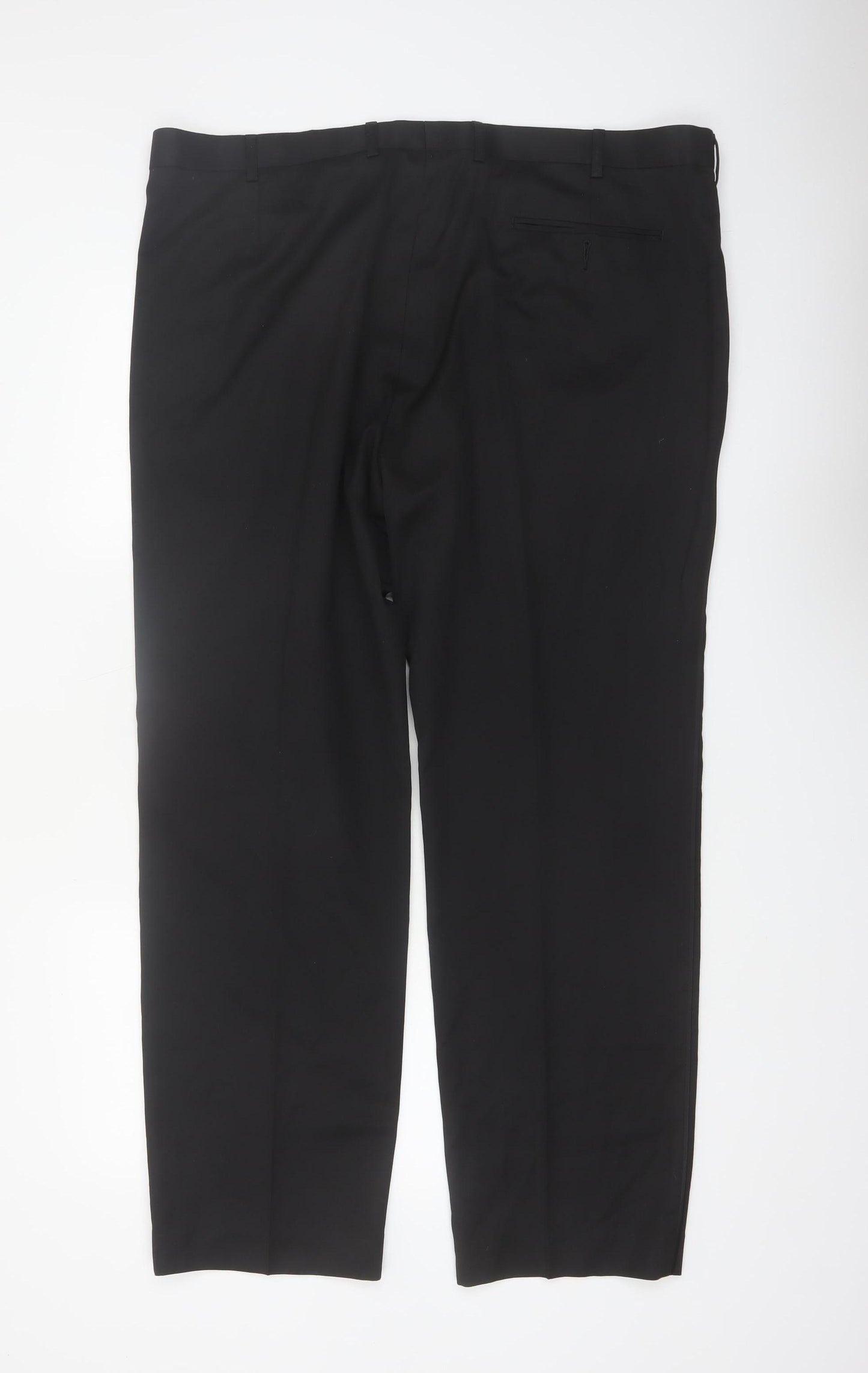 Marks and Spencer Men's Black Regular Fit Dress Trousers 42W 31L