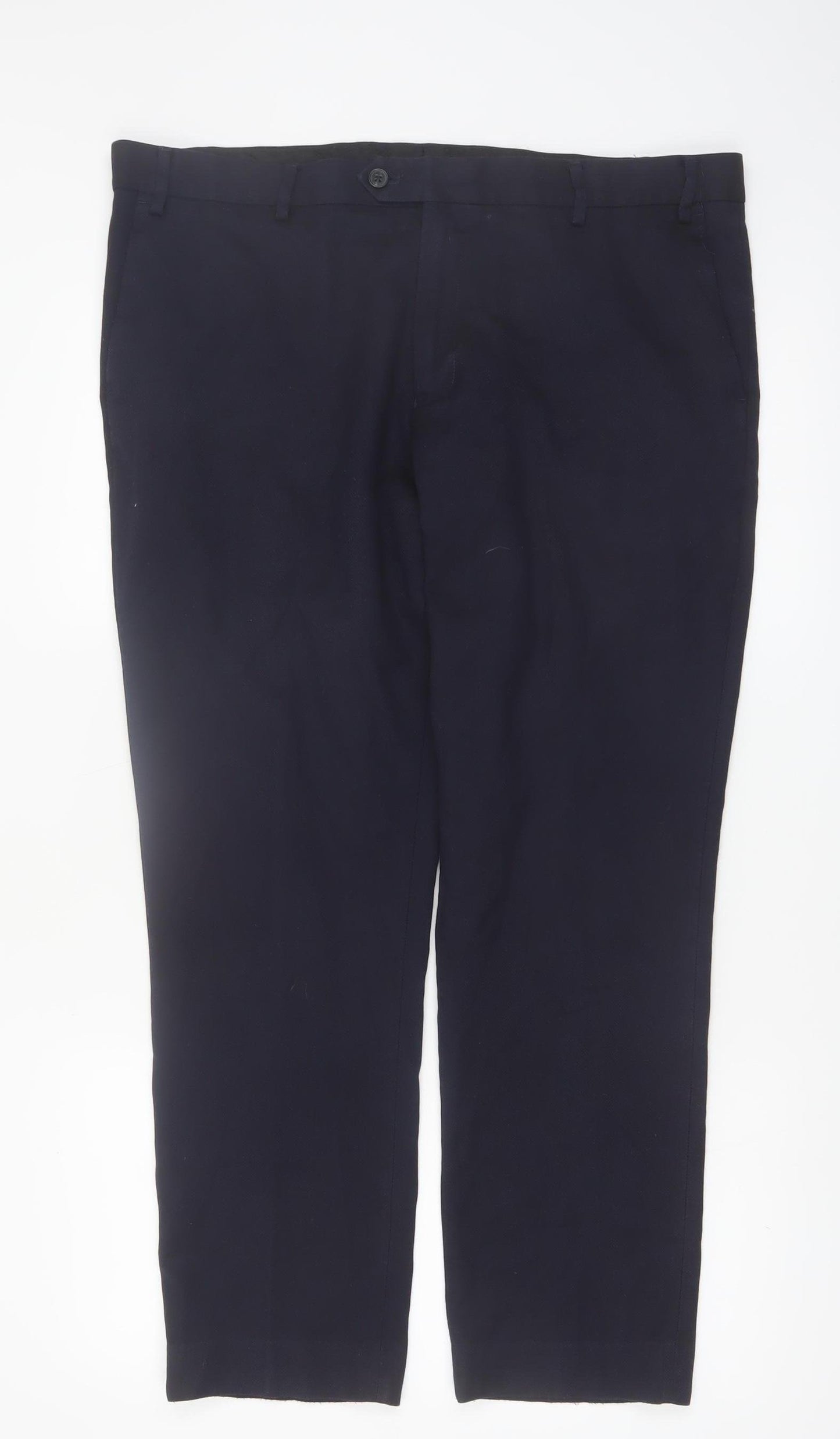 Next Men's Black 38in Regular Fit Dress Trousers