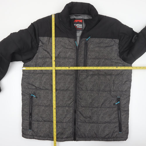 Atlas For Men 3XL Grey Insulated Puffer Jacket Lightweight Casual Outerwear
