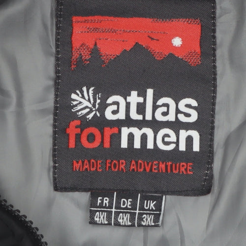 Atlas For Men 3XL Grey Insulated Puffer Jacket Lightweight Casual Outerwear
