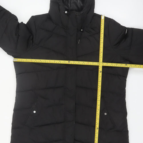 Dare 2B Womens Black Puffer Winter Coat Size 18 Hooded Long