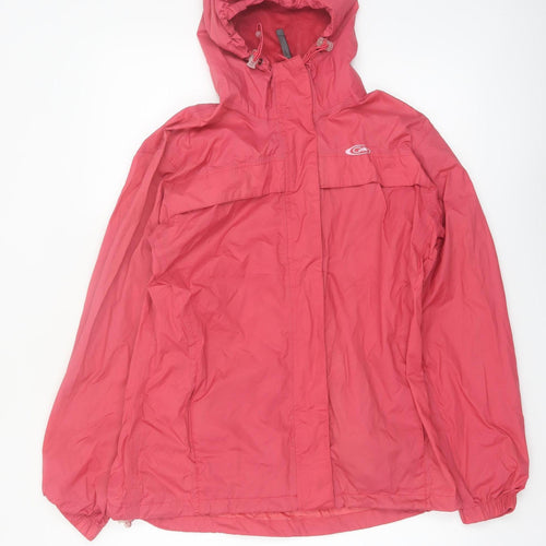 Gelert Womens Pink Waterproof Hooded Rain Jacket Size 10