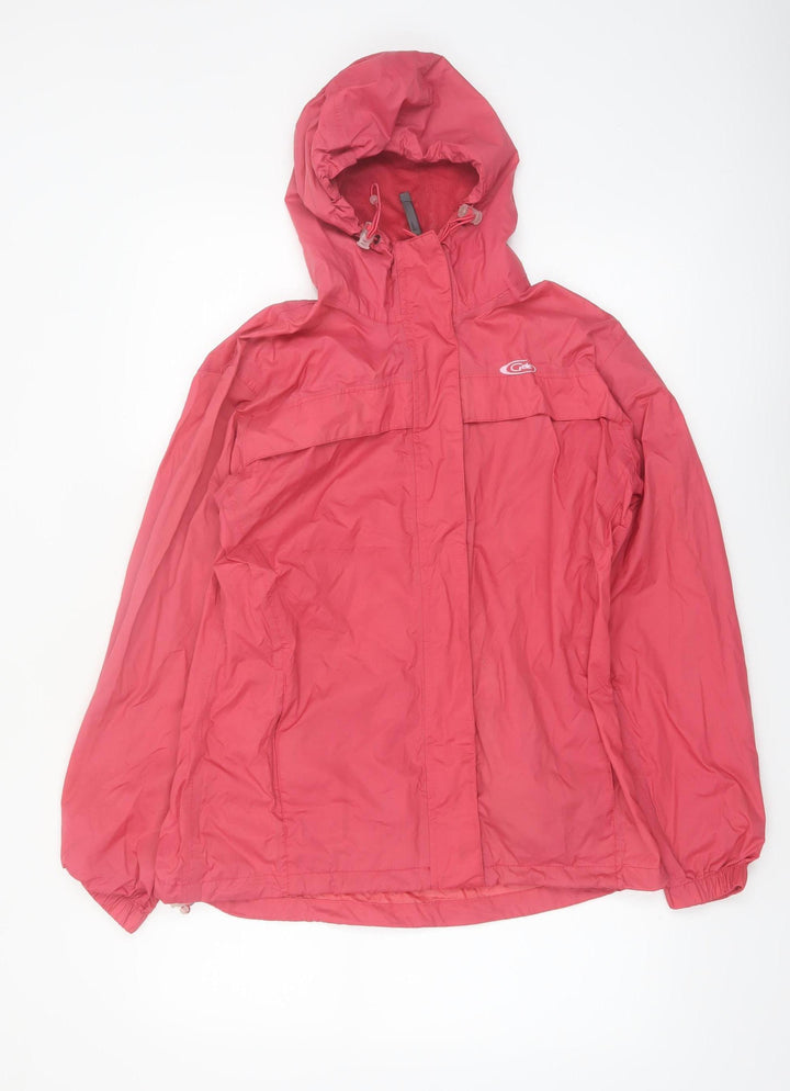 Gelert Womens Pink Waterproof Hooded Rain Jacket Size 10