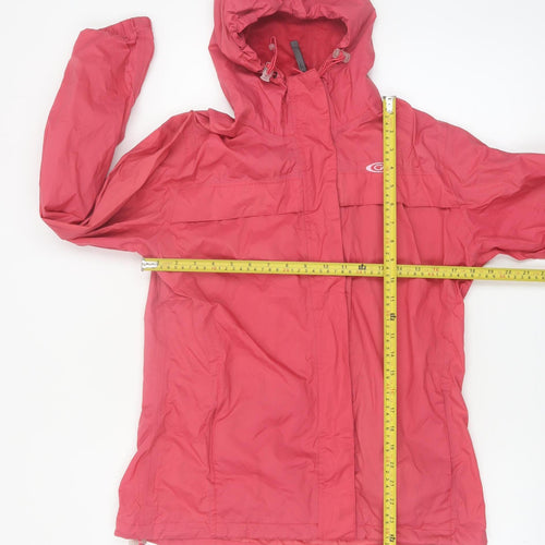 Gelert Womens Pink Waterproof Hooded Rain Jacket Size 10