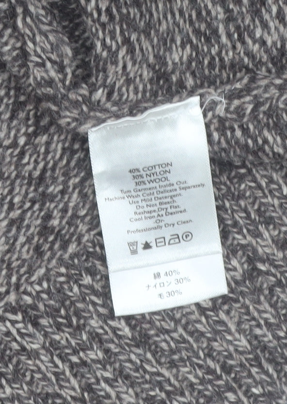 Eddie Bauer Men's Multicoloured Fair Isle Wool Blend Crew Neck Jumper XL