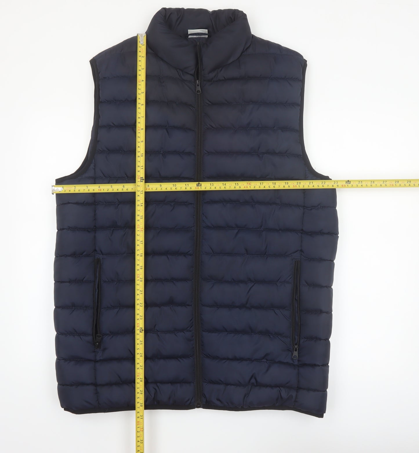 Alphar One Mens Blue XL Puffer Gilet Waistcoat Lightweight