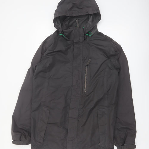 Regatta Men's Black S Waterproof Hooded Rain Jacket