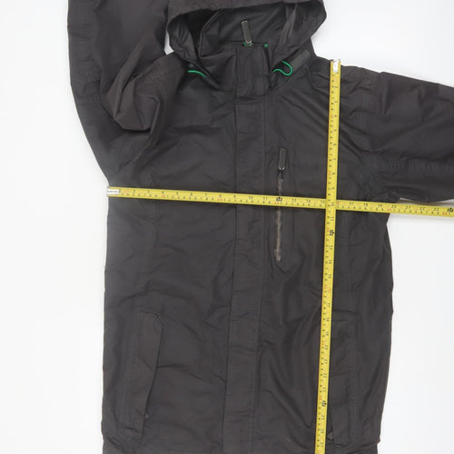 Regatta Men's Black S Waterproof Hooded Rain Jacket