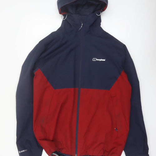 Berghaus Men's Blue Red L Waterproof Hooded Softshell Jacket