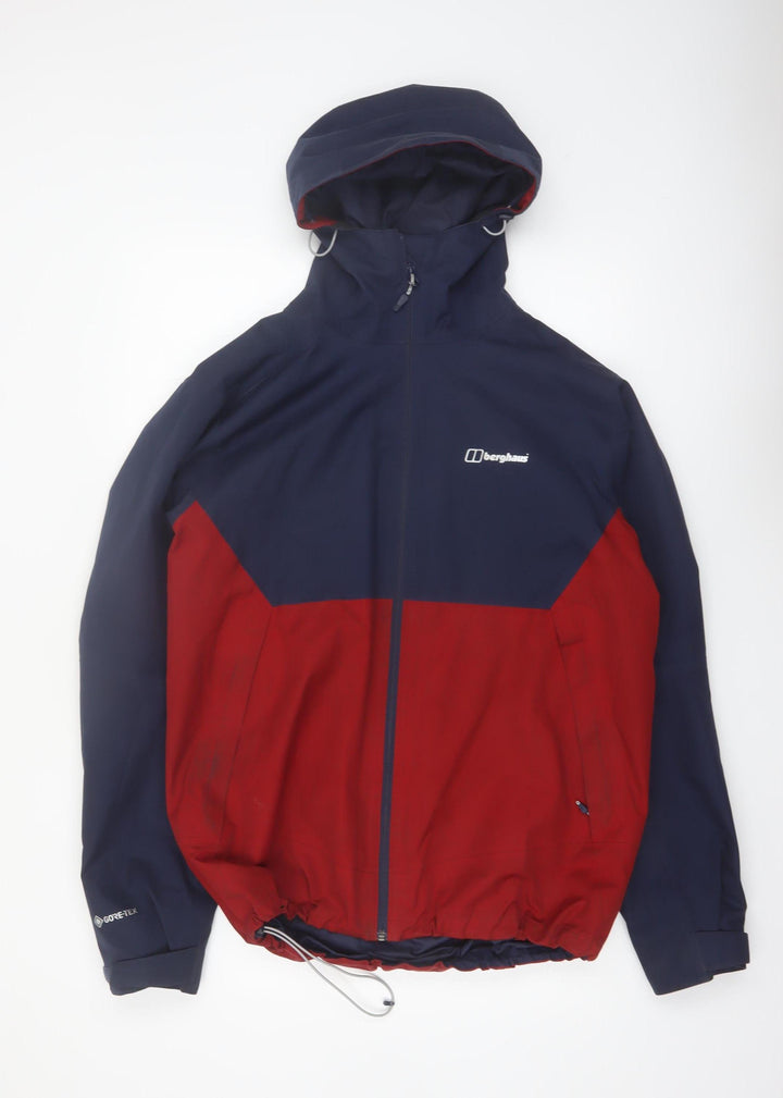 Berghaus Men's Blue Red L Waterproof Hooded Softshell Jacket