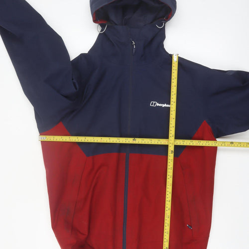 Berghaus Men's Blue Red L Waterproof Hooded Softshell Jacket