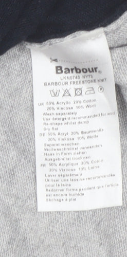 Barbour Womens Black Size 16 Boat Neck Pullover Jumper