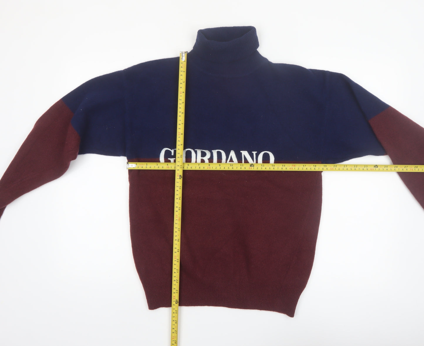 Giordano Men's Multicoloured Wool Roll Neck Jumper L