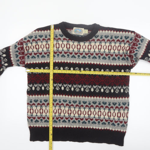 Environmental Clothing Co. Men's Multicoloured Wool Fair Isle Jumper M