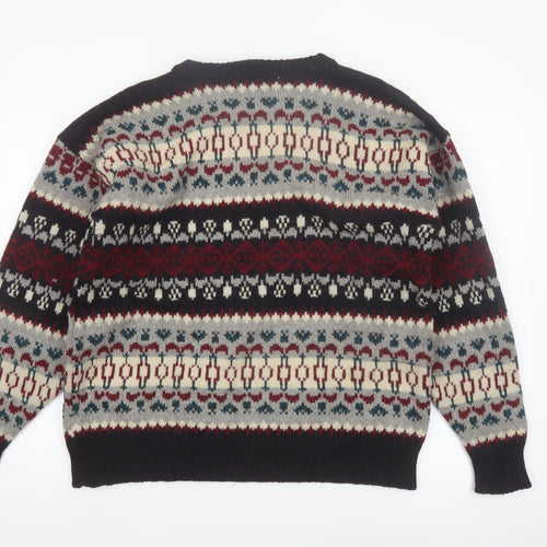 Environmental Clothing Co. Men's Multicoloured Wool Fair Isle Jumper M