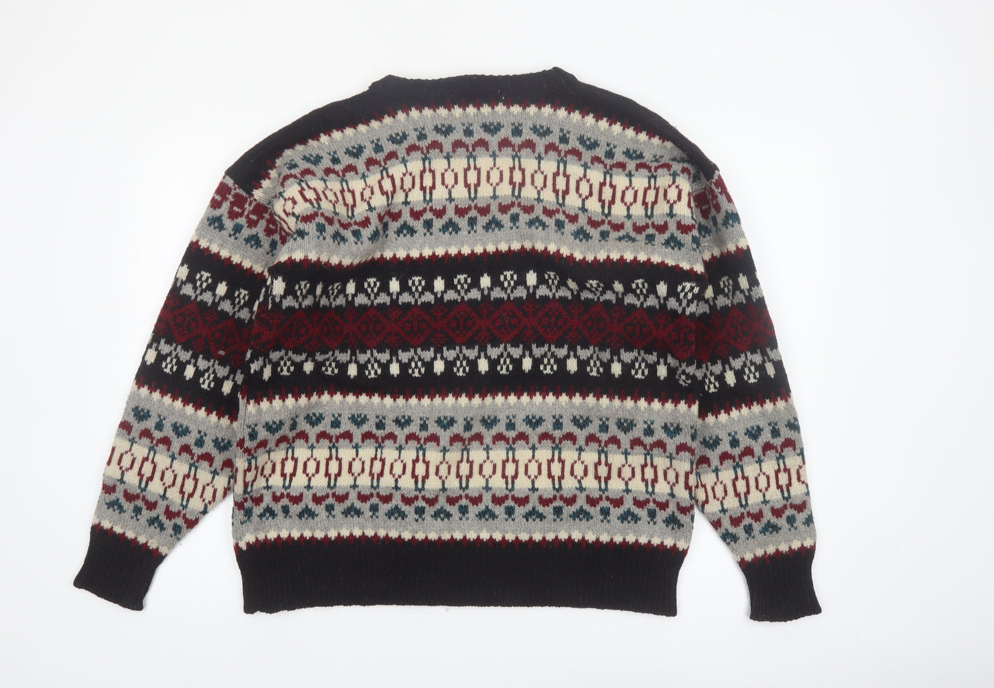 Environmental Clothing Co. Men's Multicoloured Wool Fair Isle Jumper M