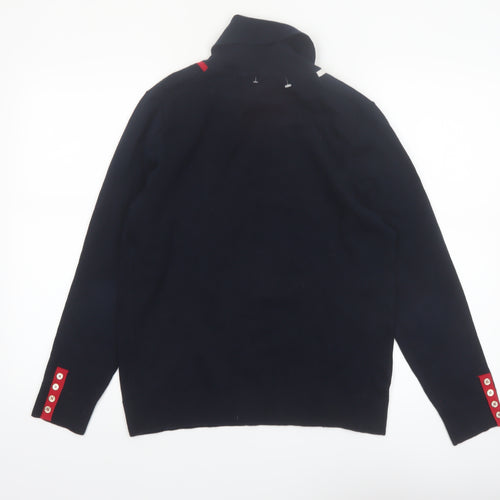 Tommy Hilfiger Womens Multicoloured Roll Neck Knit Jumper L