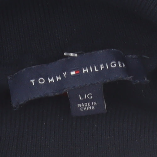 Tommy Hilfiger Womens Multicoloured Roll Neck Knit Jumper L