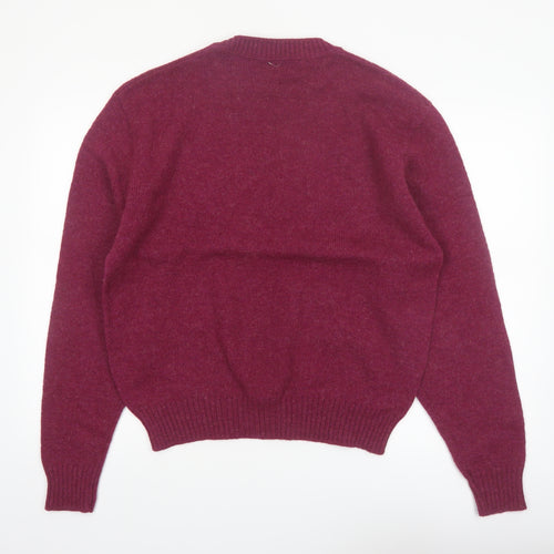 Jantzen Mens Red Wool Crew Neck Pullover Jumper XL Vintage