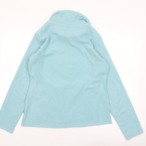 Mountain Warehouse Women’s Blue Pullover Hoodie UK 12 Cotton Cowl Neck