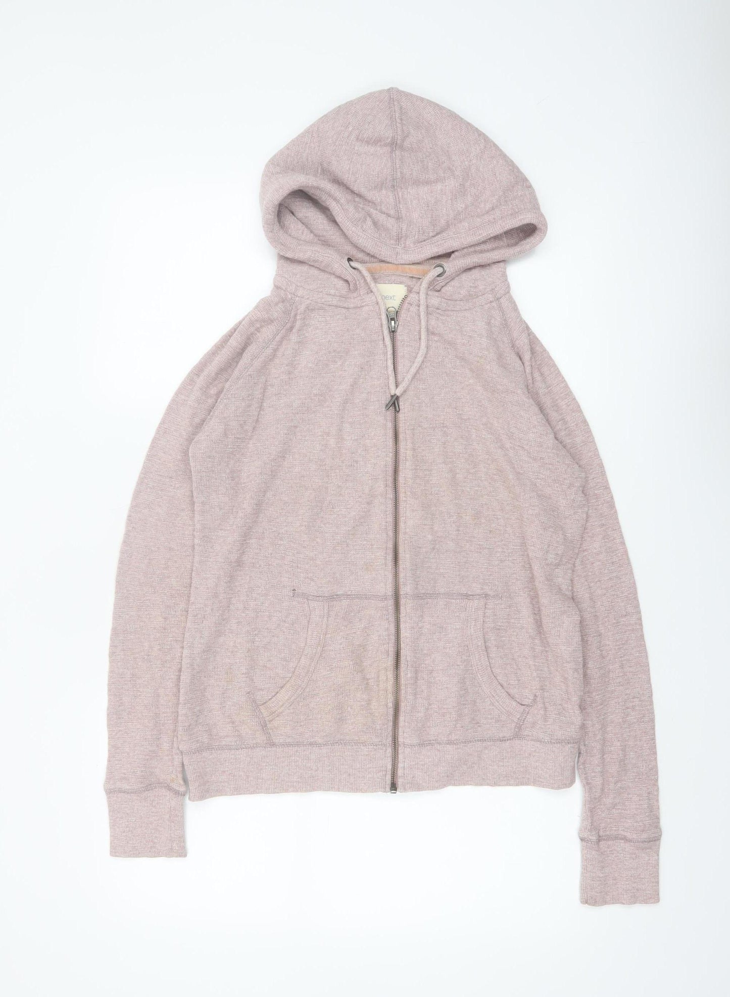 Next Women Pink Full Zip Hoodie Size 14 Cotton Casual