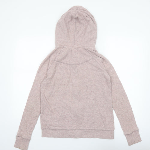 Next Women Pink Full Zip Hoodie Size 14 Cotton Casual