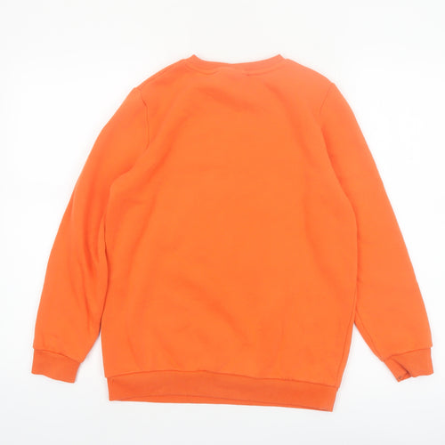 Naruto Shippuden Boys Orange Graphic Crew Neck Pullover Sweatshirt 11-12 Years