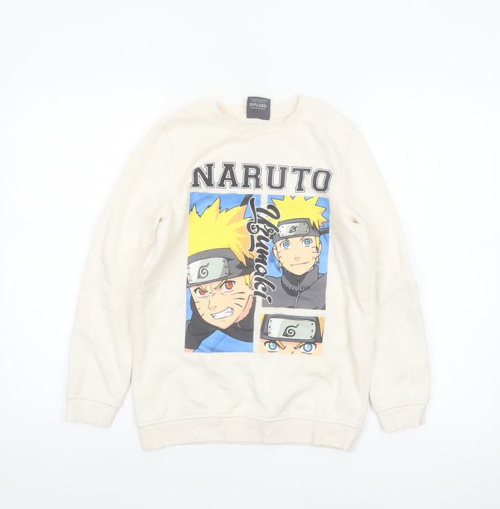 Difuzed Boys Ivory Naruto Shippuden Pullover Sweatshirt 10-11 Years