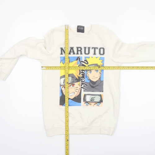 Difuzed Boys Ivory Naruto Shippuden Pullover Sweatshirt 10-11 Years