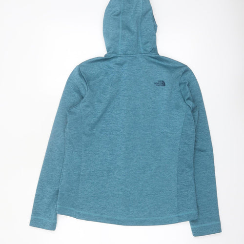 The North Face Womens Blue Full Zip Hoodie L Polyester Activewear