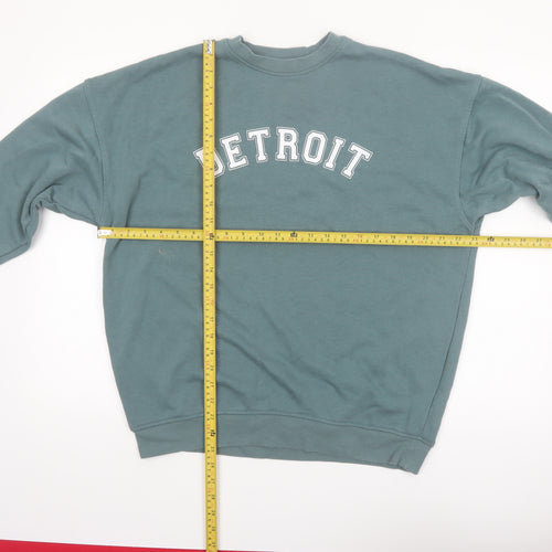 Primark Women's Green Detroit Pullover Sweatshirt XS Relaxed Fit