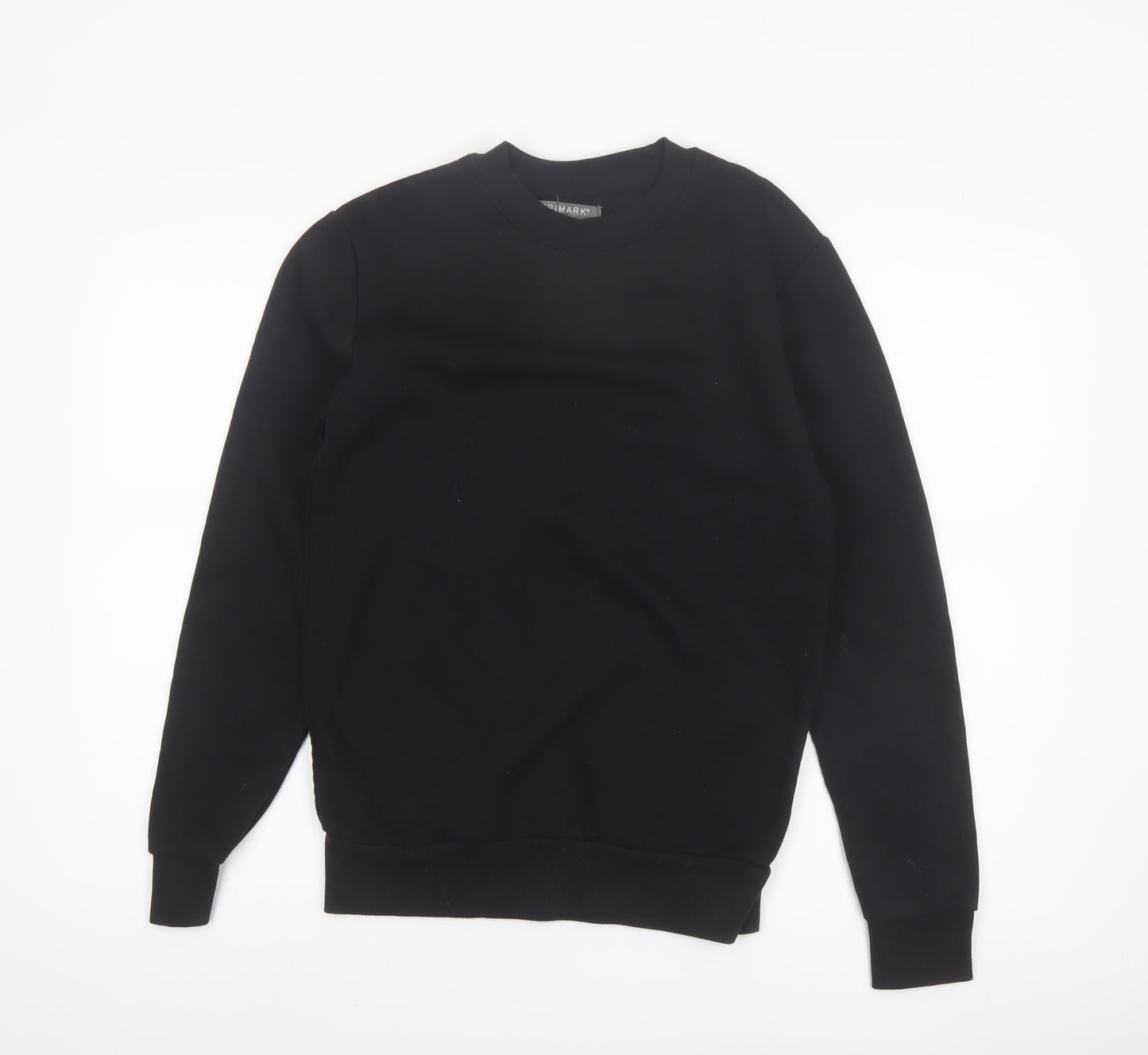 Primark Men's Black XS Pullover Crew Neck Sweatshirt