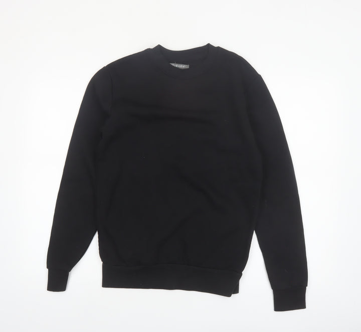Primark Men's Black XS Pullover Crew Neck Sweatshirt